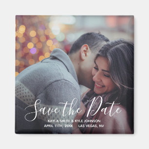 Personalisierte Custom Save the Date Hochzeit   FO Magnet