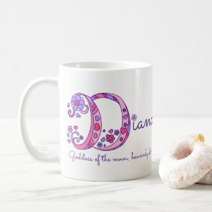 Personalisierte D Monogramm-Tasse Tasse