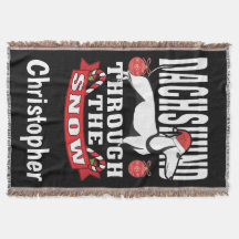 Personalisierte Dackel durch den Schneeurlaub