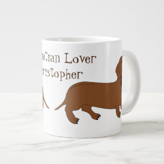 Personalisierte Dackel Jumbo-Tasse