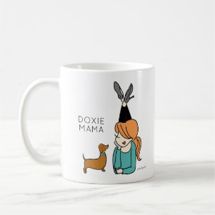 Personalisierte Dackel Mama-Kaffee-Tasse Kaffeetasse