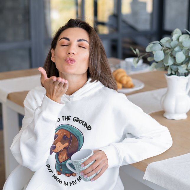 Personalisierte Dackel Wursthund, Dackel Mama/Papa Sweatshirt (Funny Dachshund Sausage Dog Monogram Shirt)