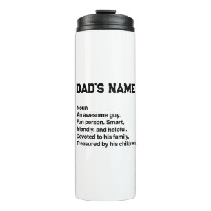 Personalisierte Dad-Definition mit individuellem N Thermosbecher