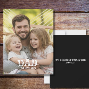 Personalisierte Dad EST Fotokarte