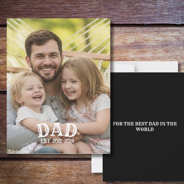 Personalisierte Dad EST Fotokarte (Von Creator hochgeladen)