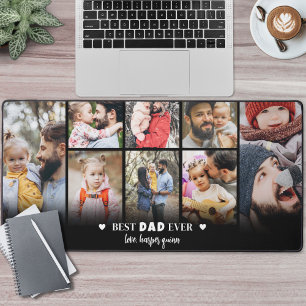 Personalisierte Dad-Fotocollage Schreibtischunterlage