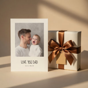 Personalisierte Dad-Fotokarte Individueller Vate Feiertagskarte