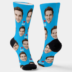 Personalisierte Dad Mom Socken Benutzerdefinierte