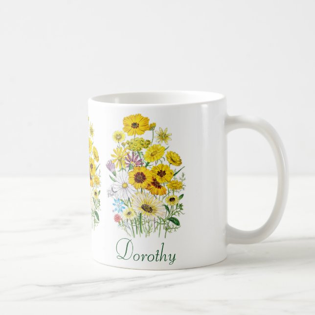 Personalisierte Daisies Tasse (Rechts)