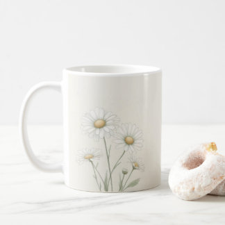 Personalisierte Daisy-Blume Kaffeetasse