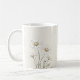 Personalisierte Daisy-Blume Kaffeetasse