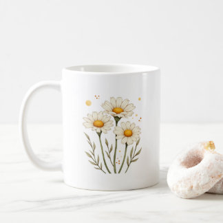 Personalisierte Daisy-Blume Kaffeetasse