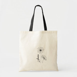 Personalisierte Daisy Tote Tasche mit Namen