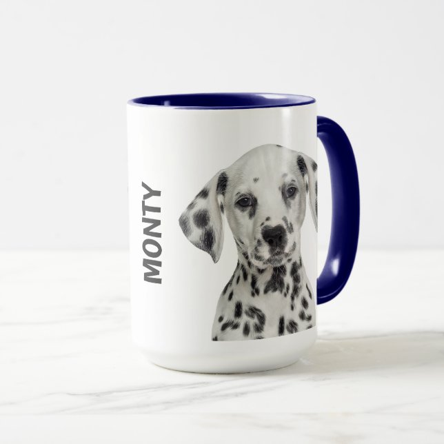 Personalisierte Dalmatiner-Umarmung Tasse (VorderseiteRechts)