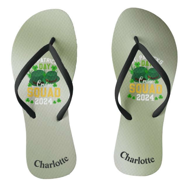 Personalisierte Damen- und Herren-Kreuzfahrt Flip Flops (Fußbett)