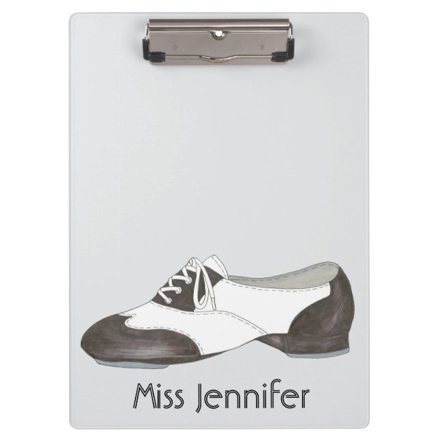 Personalisierte Dance Teacher Gift Stach Oxford Sh Klemmbrett (Vorderseite)