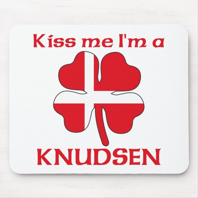 Personalisierte dänische küssen mich, den ich mousepad (Vorne)