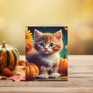 Personalisierte Dankbarkeit zu Thanksgiving Oran Dankeskarte