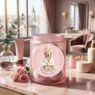 Personalisierte Dankeschön-Aufkleber für Hundeschn Runder Aufkleber