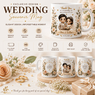 Personalisierte Dankeschön-Mug-Verpackung Zweifarbige Tasse