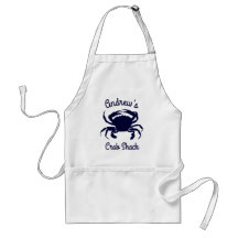 Personalisierte Dark Blue Crab Silhouette