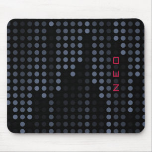 Personalisierte Dark Polka Dots Matrix gemustert Mousepad