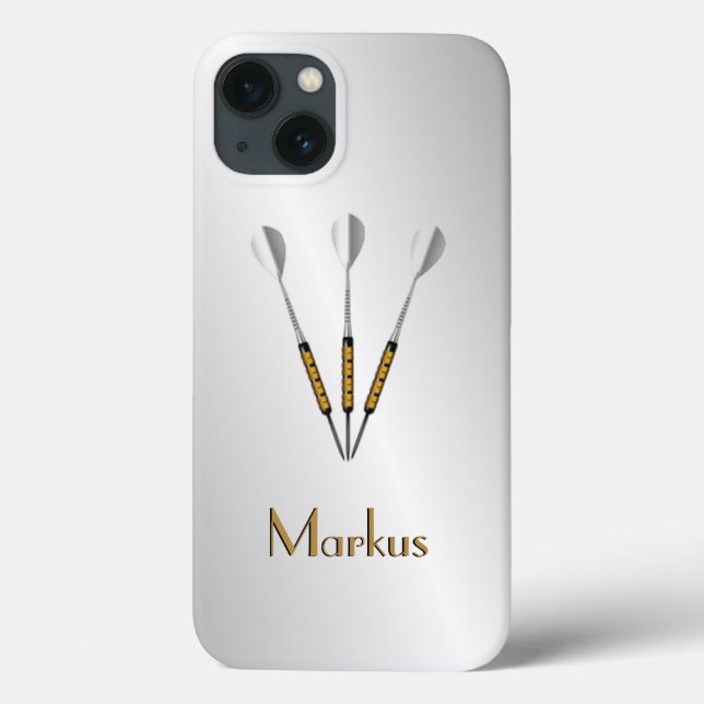 Personalisierte Darts/Monogramm Case-Mate iPhone Hülle (Rückseite)
