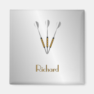 Personalisierte Darts/Monogramm Magnet