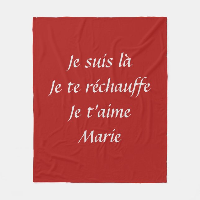 Personalisierte Decke 100% (Vorderseite)