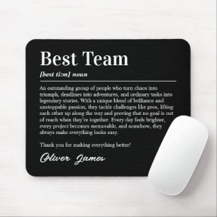 Personalisierte Definition der besten Mannschaft W Mousepad