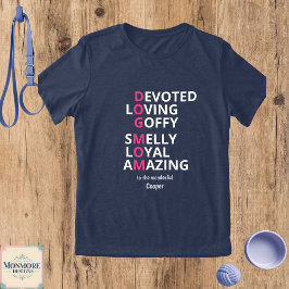 Personalisierte Definition von Dog Mama Tri-Blend Shirt