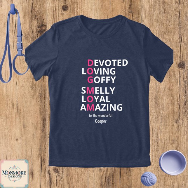 Personalisierte Definition von Dog Mama  Tri-Blend Shirt (Von Creator hochgeladen)