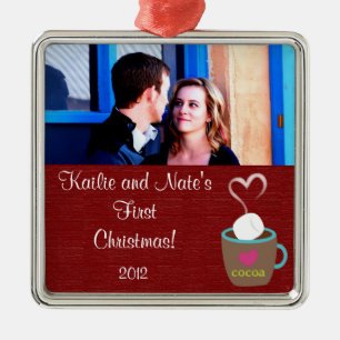 Personalisierte Dekorationen Hot Cup of Coco Silbernes Ornament