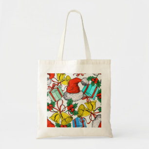 Personalisierte Dekorative Frohe Weihnachten Swirl Tragetasche