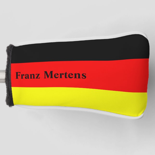 Personalisierte deutsche Flagge Golf Headcover (Vorderseite)