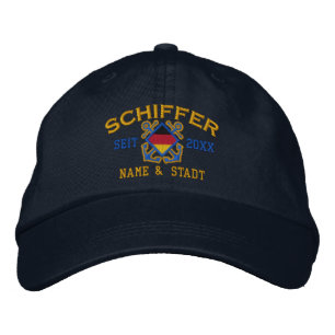 Personalisierte deutsche Flagge Skipper Nautic Bestickte Kappe
