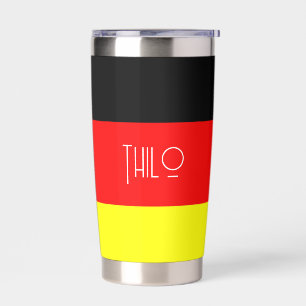 Personalisierte deutsche Flagge Thermobecher