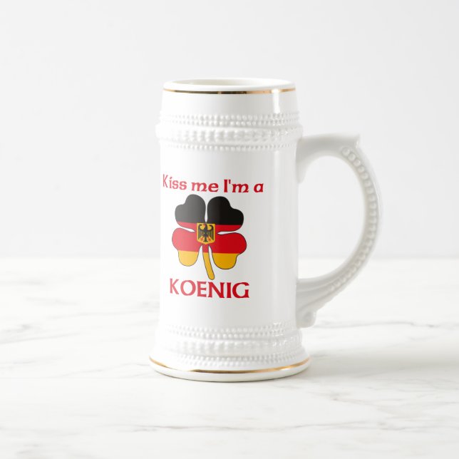 Personalisierte deutsche küssen mich, den ich bierglas (Rechts)