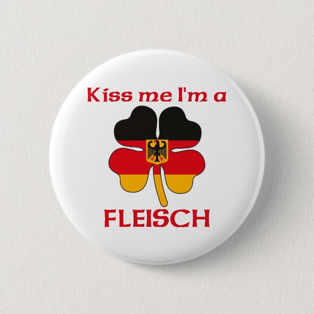 Personalisierte deutsche küssen mich, den ich button (Vorderseite)