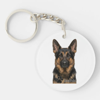 Personalisierte Deutsche Schäferhund-Schlüsselanhä Schlüsselanhänger