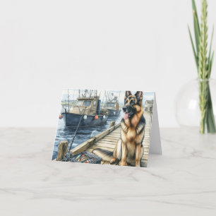 Personalisierte Deutsche Schäferhundekarte Karte