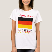 Personalisierte Deutschland-Flagge-Erbe-Frauen-