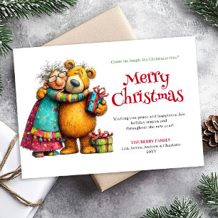 Personalisierte digitale Weihnachtsgrüße für frech Feiertagskarte
