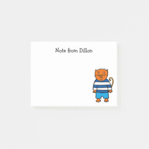 Personalisierte Dillon die Katze Post-it Klebezettel