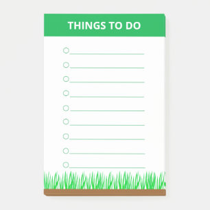 Personalisierte Dinge mit Gras Pflanzen zu tun Post-it Klebezettel