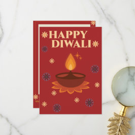 Personalisierte Diwali-Karte Dankeskarte