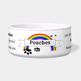 Personalisierte Dog Food Bowl - Regenbogen - HAMbW Napf