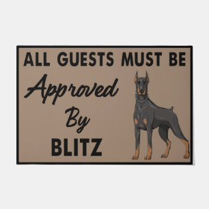 Personalisierte Dog Mat, alle Gäste müssen zugel Fußmatte