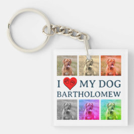 Personalisierte Dog Pop Art Haustierliebhaber-Gesc Schlüsselanhänger