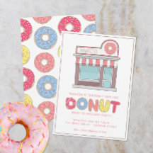 Personalisierte Donut-Shop-Party
